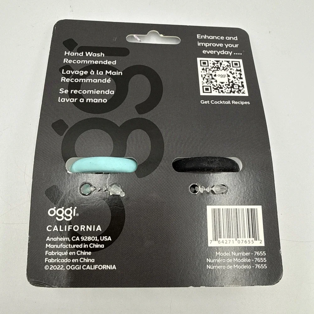Oggi Set-Silicone Bottle Stoppers liquor cocktails wine barware